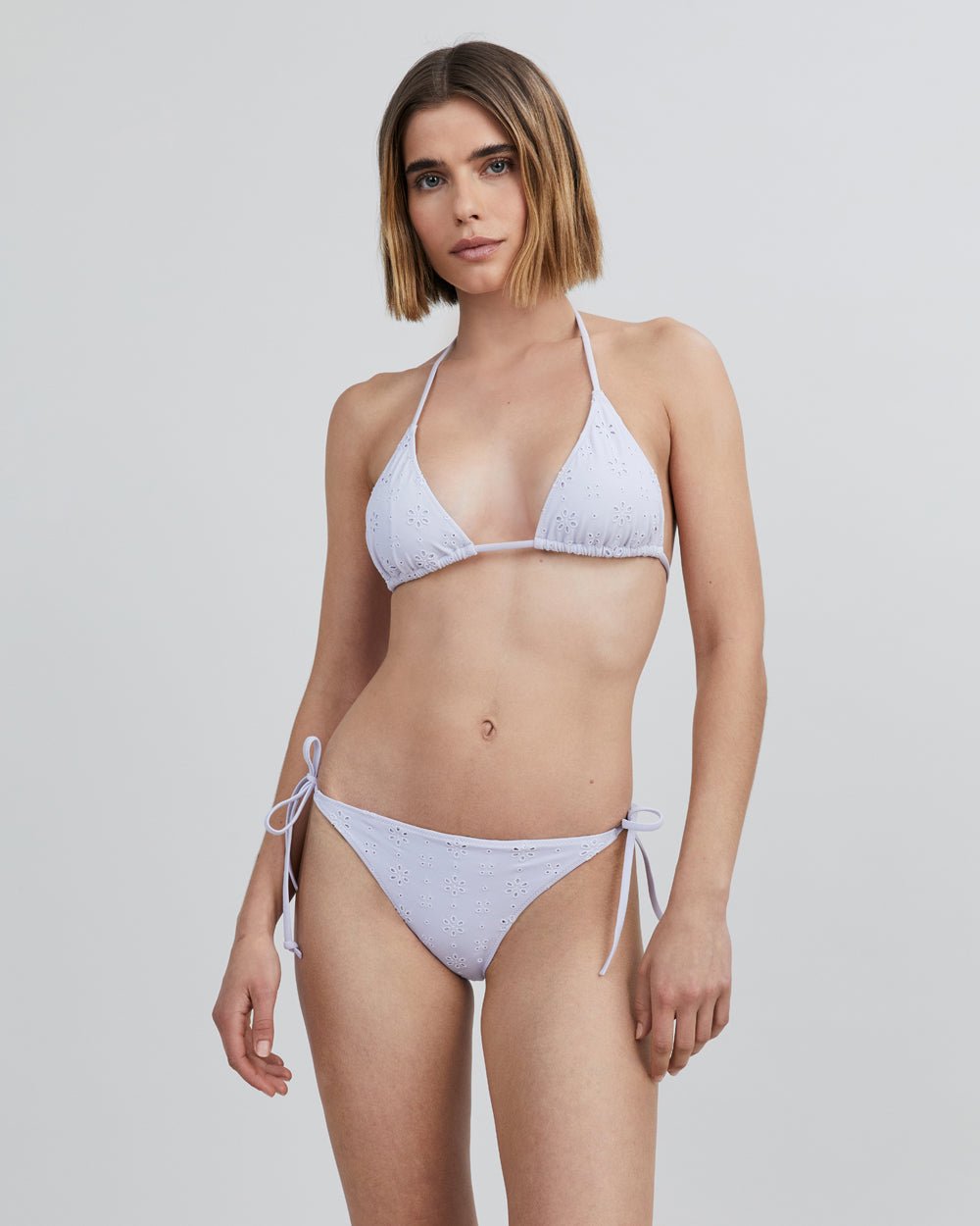 The Iris Eyelet Bikini Top