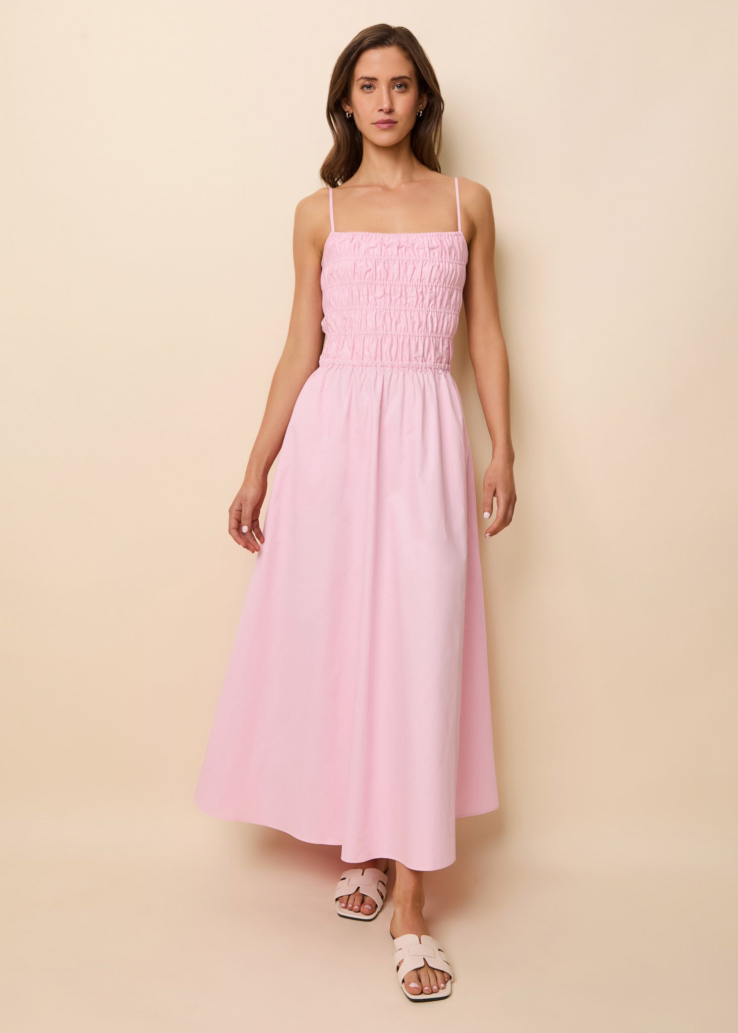 Delta Midi Dress Carnation - Solid & Striped