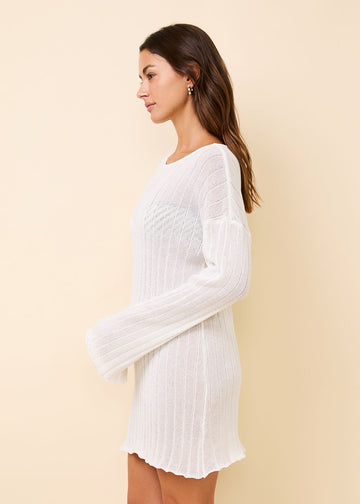 Nicki Ribbed Knit Dress Brule