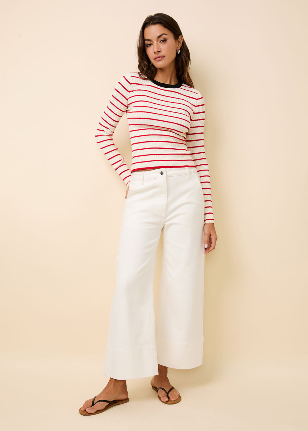 The Vina Pant - Solid & Striped