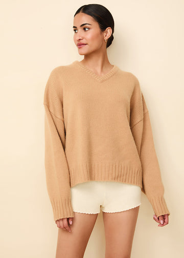 Reva Cashmere Sweater Camel