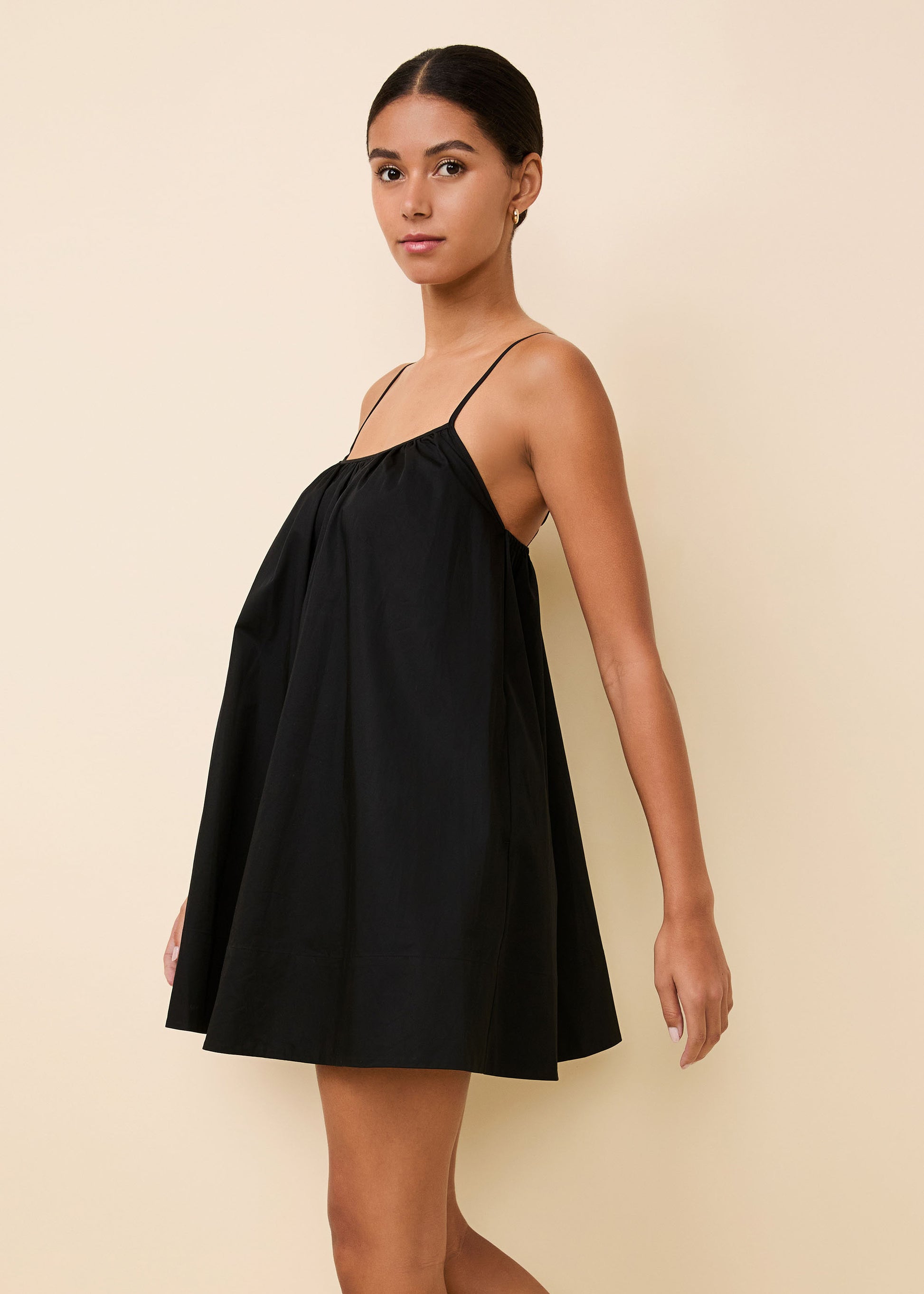 Lindsay Dress Top Noir - Solid & Striped