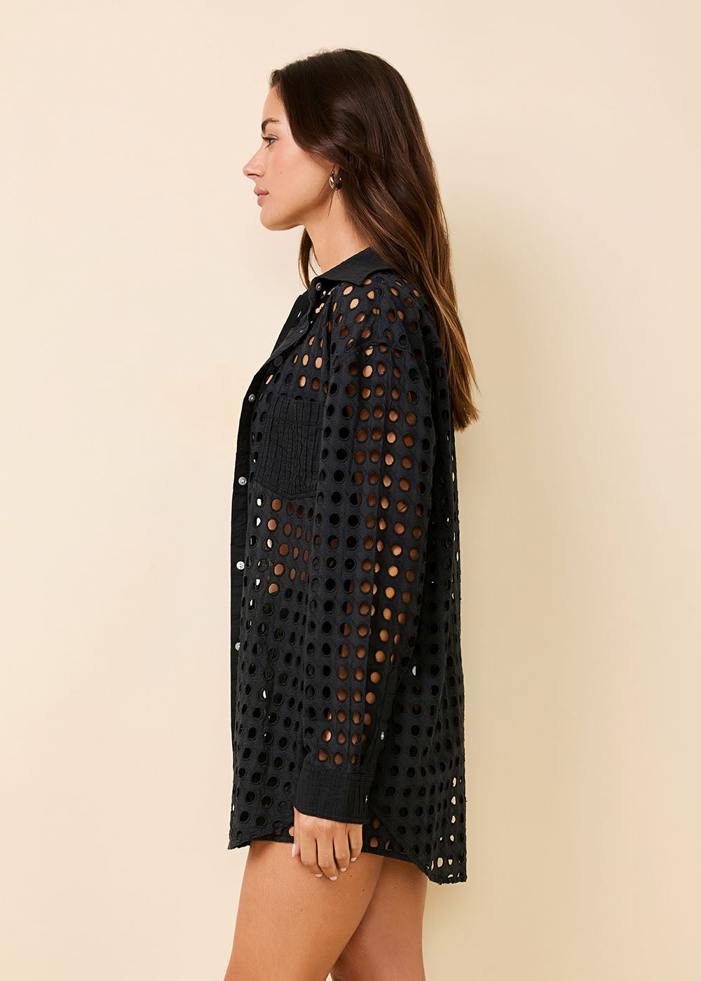 The Eyelet Oxford Tunic - Solid & Striped