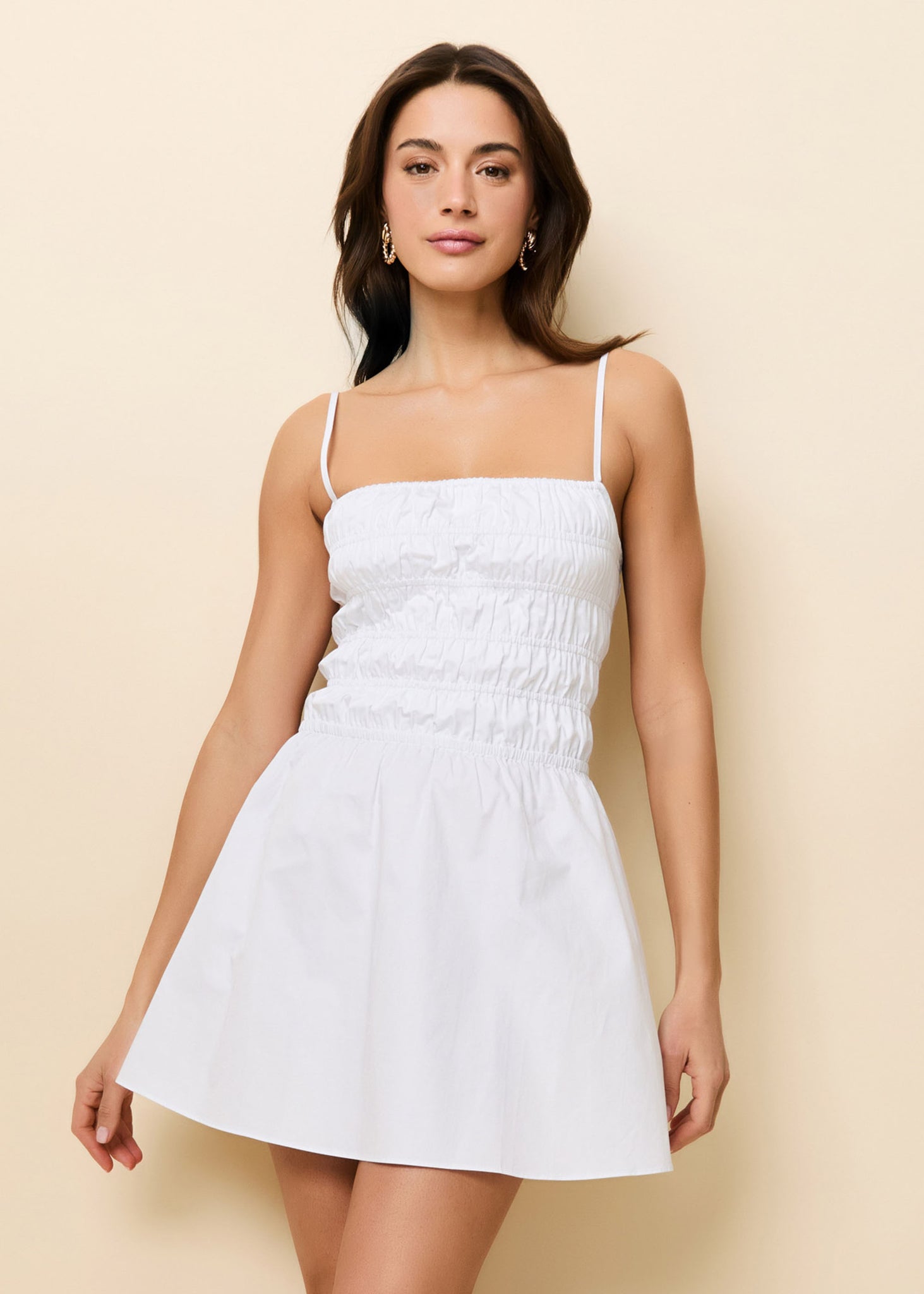 Delta Mini Dress Optic White - Solid & Striped