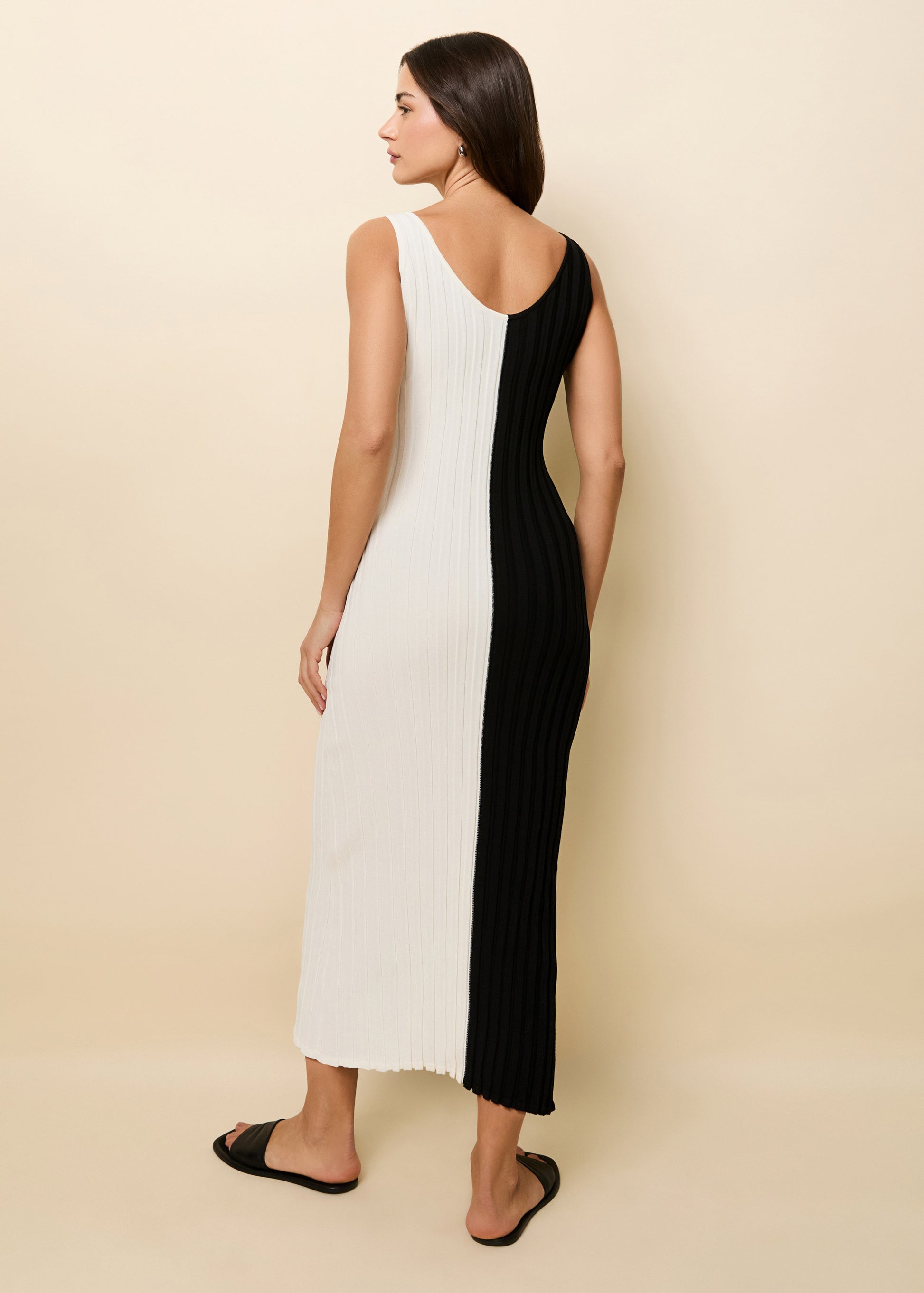 Aubrey Dress Noir / Brule - Solid & Striped