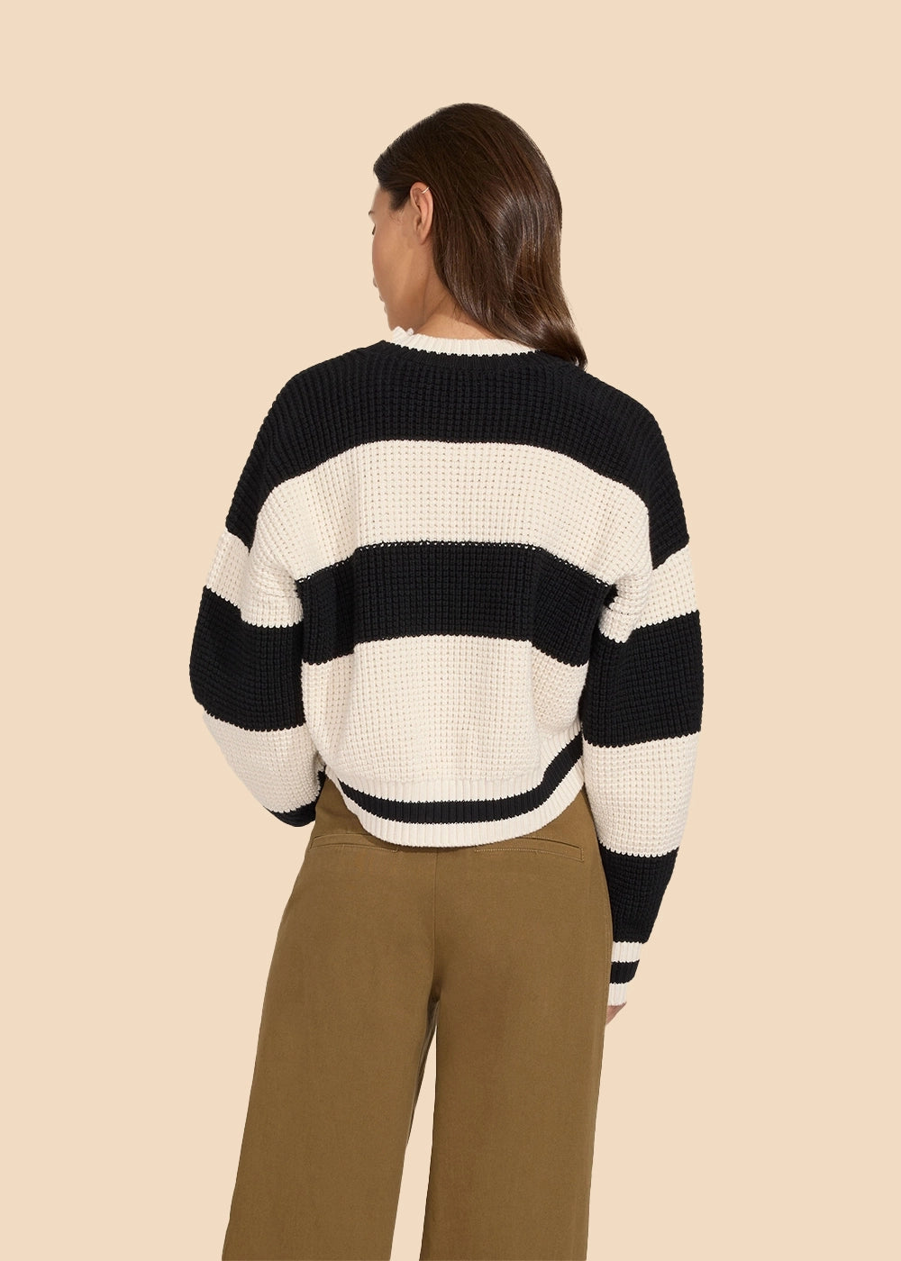 Cass Pullover Brule and Blackout - Solid & Striped