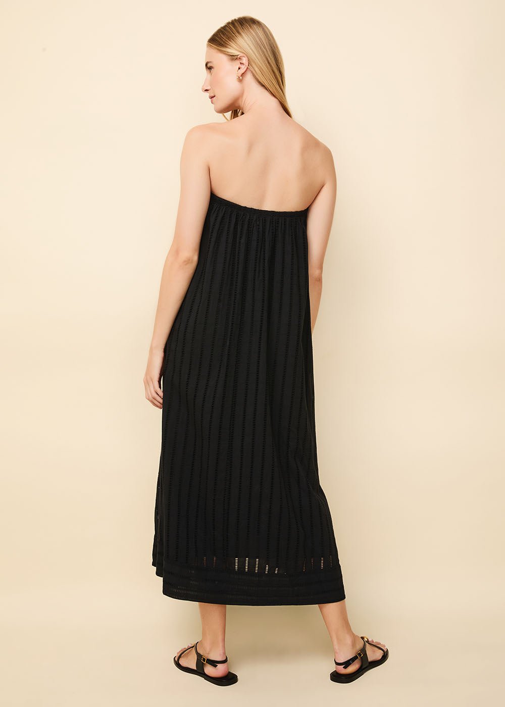 The Evelyn Striped Eyelet Dress - Solid & Striped