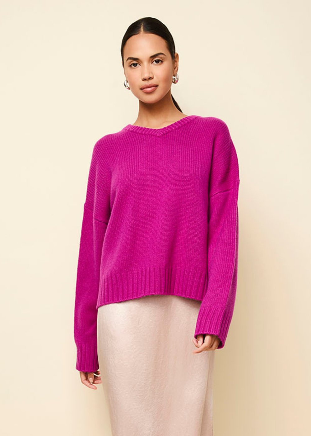 The Reva Cashmere Sweater - Solid & Striped