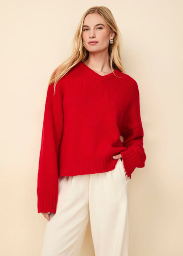 Reva Cashmere Sweater Apple Red