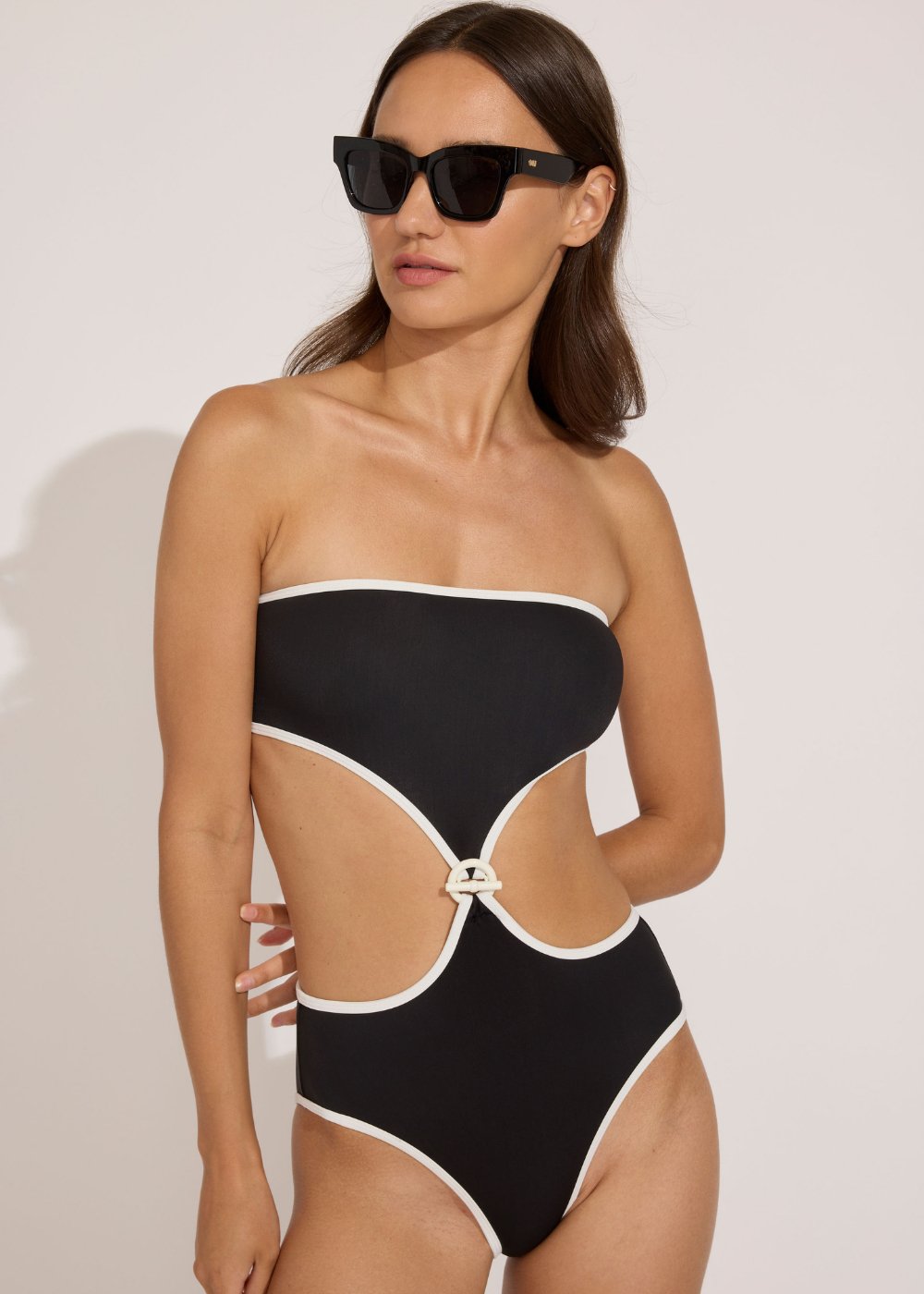 Mixed Stripes One-Piece Swimsuit - Ready to Wear
